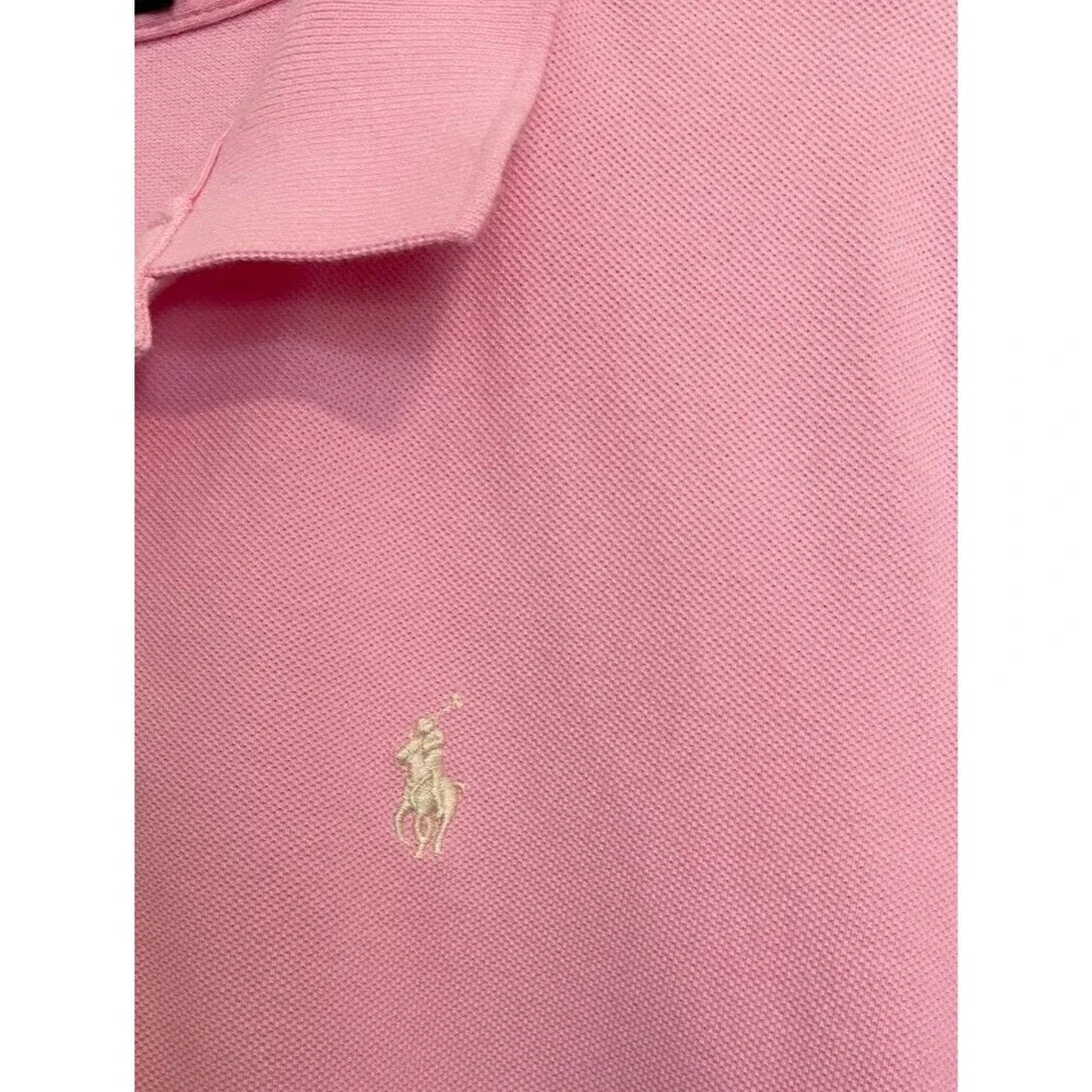 POLO RALPH LAUREN Girls DRESS Short Sleeves PINK Mesh Mini Size XL